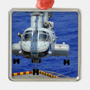 CH-46Eの海の騎士ヘリコプター メタルオーナメント
