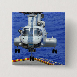 CH-46Eの海の騎士ヘリコプター 缶バッジ