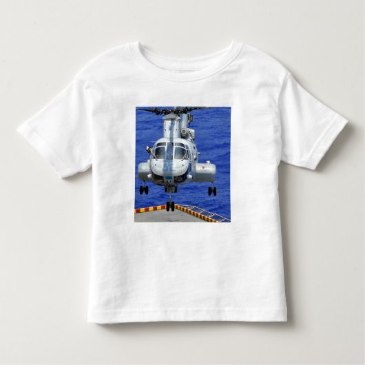 CH-46Eシーナイトヘリコプター トドラーTシャツ (正面)