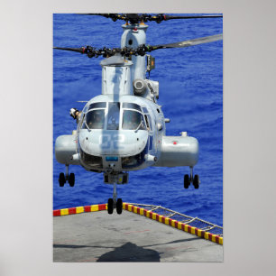 CH-46Eシーナイトヘリコプター ポスター