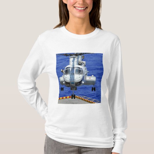 CH-46Eシーナイトヘリコプター Tシャツ (正面)