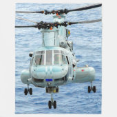 CH-46Eシーナイト フリースブランケット (正面)