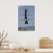 CH-47シヌックヘリコプターポスター ポスター (キッチン)