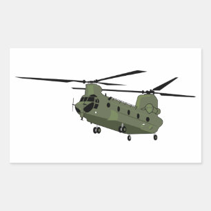 CH-47チヌーク 長方形シール