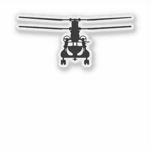 CH-47 Chinook Frontal Viewシール シール (正面)
