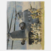 CH-47Dチヌーク フリースブランケット (正面)