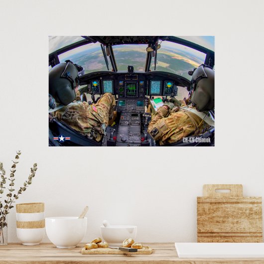 CH-47Fチヌーク ポスター (キッチン)