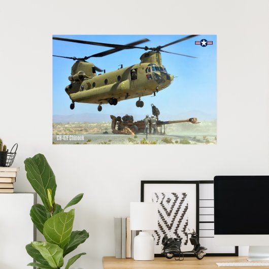 CH-47Fチヌーク ポスター (ホームオフィス)