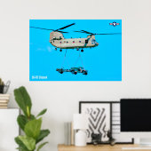 CH-47Fチヌーク ポスター (ホームオフィス)