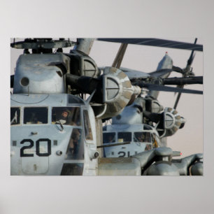 CH-53によってすごい種馬のヘリコプター ポスター