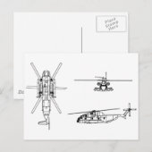 CH-53シースタリオン ポストカード (正面/裏面)
