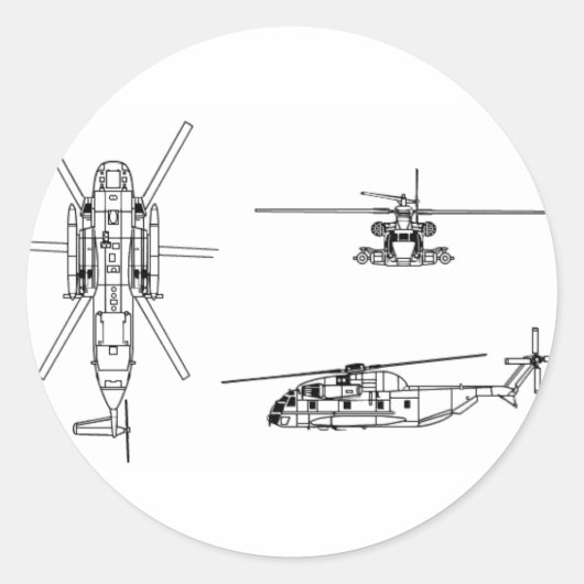 CH-53シースタリオン ラウンドシール (正面)