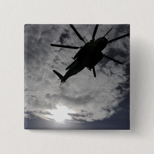 CH-53Eの低角度ビュー 缶バッジ (正面)