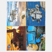 CH-53Eスタリすごいオン フリースブランケット (正面)