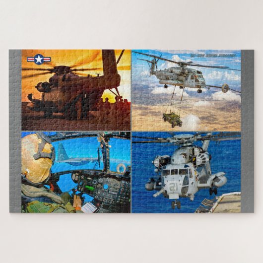 CH-53Eスタリすごいオン(20x30インチ) ジグソーパズル (横)