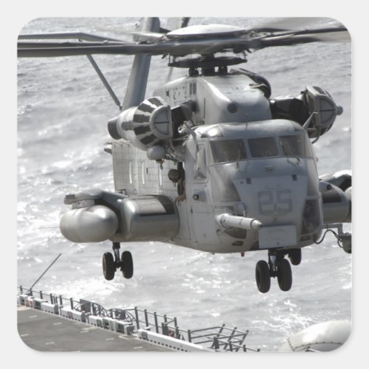 CH-53Eスタリオンヘすごいリプター スクエアシール (正面)