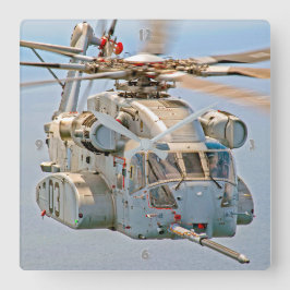 CH-53Kキングスタリオン スクエア壁時計
