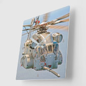 CH-53Kキングスタリオン スクエア壁時計 (傾斜)