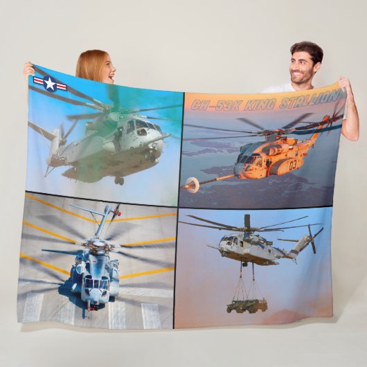 CH-53Kキングスタリオン フリースブランケット (インサイチュ)