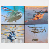 CH-53Kキングスタリオン フリースブランケット (正面(横))