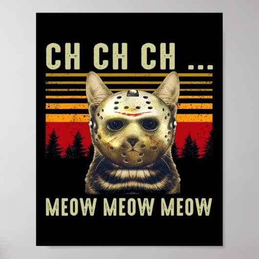 Ch Ch Ch Ch Meomeow怖い金曜日の衣装ハロウィーン ポスター (正面)