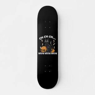 Ch Ch Ch Ch Meowハロウィーンハ不気味ロウィーンキャット スケートボード