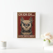 Ch Ch Ch Meomeow怖いハロウィンキャットホラーズラ スクエア壁時計 (ホーム)