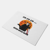 Ch Ch Ch Meow Meow おもしろい Cat ドアマット (アングル)