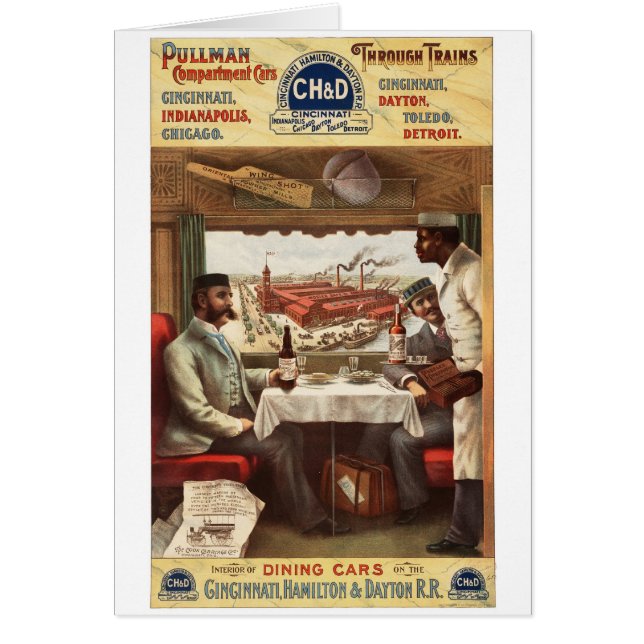 CH&Dのプルマン式車両の食堂車1894年 (正面)