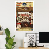 CH&Dプルマンダイニングカー1894ポスター ポスター (ホームオフィス)