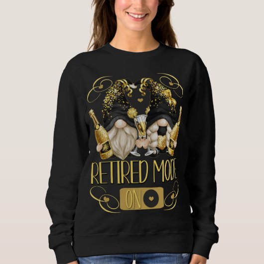 Chaおもしろい付き女性の除退職した職格言 スウェットシャツ (正面)