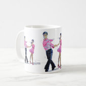 Cha Cha Chaの社交ダンス コーヒーマグカップ (正面左)