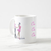 Cha Cha Chaの社交ダンス コーヒーマグカップ (正面左)