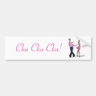 Cha Cha Chaの社交ダンス バンパーステッカー