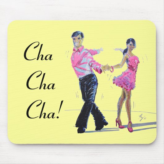 Cha Cha Chaの社交ダンス マウスパッド (正面)