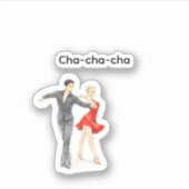 Cha-cha-cha sticker シール (正面)