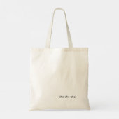 Cha-cha-cha tote bag トートバッグ (裏面)
