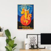 Chablis Drink Beverage Vintage Travel Poster ポスター (ホームオフィス)