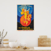 Chablis Drink Beverage Vintage Travel Poster ポスター (キッチン)