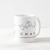 Chaceペプチド名mug コーヒーマグカップ (正面右)