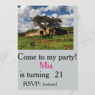 chacharasの招待のテンプレート分野 招待状