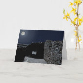 Chaco上の満月 カード (黄色い花)