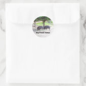 Chacoan Peccary #3シール ラウンドシール (バッグ)