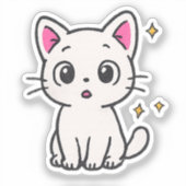 Chad 90s Glitter Gel Pen Style transparent sticker シール (正面)