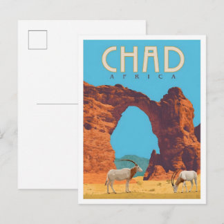 Chad Africa Vintage Travel  ポストカード