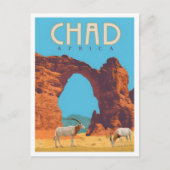 Chad Africa Vintage Travel  ポストカード (正面)