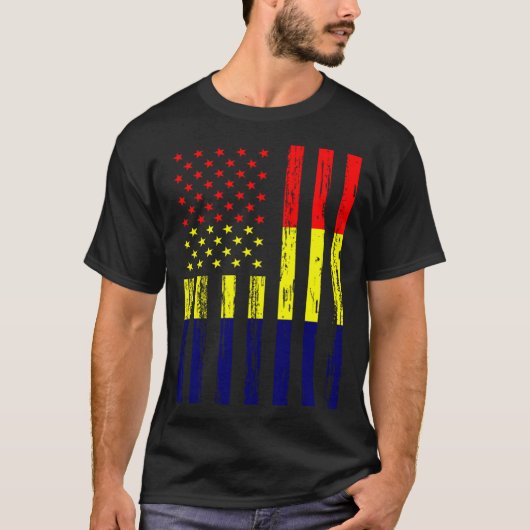 Chad Flag America US It is in my DNA  for Chadians Tシャツ (正面)
