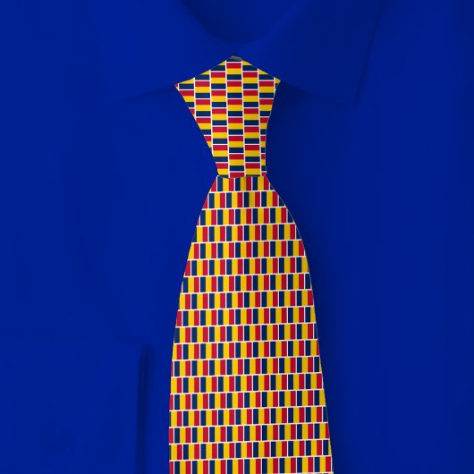 Chad Flag Brick Pattern ネクタイ