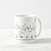 Chadwickペプチド名mag コーヒーマグカップ (正面右)