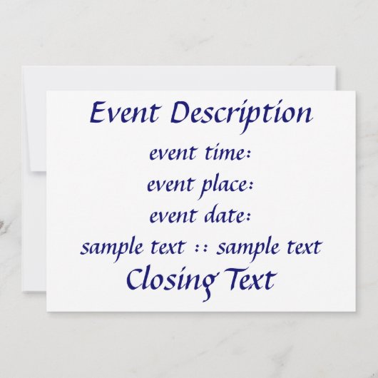 Chag Chanukkah Sameach - Happy Chanukkah! 招待状 (裏面)